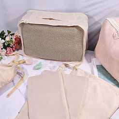 8Pcs Polyester Travel Toiletry Bags&nbsp;ABAG-WH0046-118A