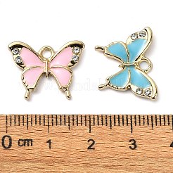 Rack Plating Alloy Enamel Pendants&nbsp;PALLOY-F308-06G