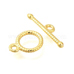 Brass Toggle Clasps&nbsp;KK-B121-06G