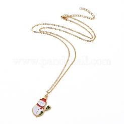 Ion Plating(IP) 304 Stainless Steel Pendant Necklaces&nbsp;NJEW-Z008-03G