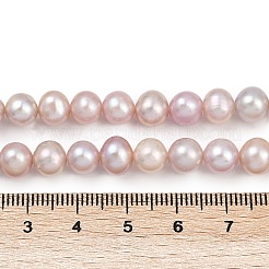 Natural Cultured Freshwater Pearl Beads Strands&nbsp;PEAR-I007-07X-05C