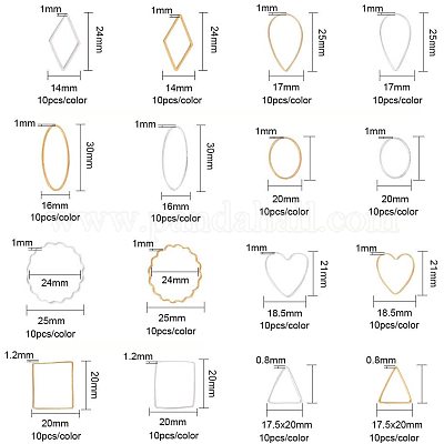 Brass Linking Rings&nbsp;KK-PH0001-17-1