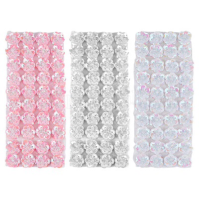 3Pcs 3 Colors Polyester Paillette Beads&nbsp;FIND-FG0004-82-1