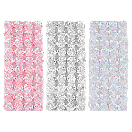 3Pcs 3 Colors Polyester Paillette Beads FIND-FG0004-82-1