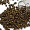 TOHO 6/0 Round Beads, Japanese Seed Beads, (702) Matte Color Dark Copper, 4mm, Hole: 1.5mm, about 7570pcs/pound