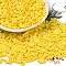 Baking Paint Glass Twist Bugle Beads, Round Hole, Yellow, 7x2mm, Hole: 0.8mm, about 13636pcs/pound