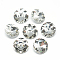 Pointed Back Glass Rhinestone Cabochons, Back Plated, Faceted, Flat Round, Clear, 8x3.5mm