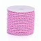 Polyester Cord, Twisted Cord, Violet, 3mm, about 5.46 yards(5m)/roll