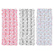 3Pcs 3 Colors Polyester Paillette Beads, Sequins Beads, Ornament Accessories, Mixed Color, 76x74x7.5mm, 1pc/color