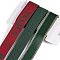 9 Yards 3 Styles Christmas Theme Polyester & Polycotton Ribbons Sets, for Bowknot Making, Gift Wrapping, Mixed Color, 7/8~1 inch(23~26mm), 3 yards/style