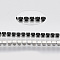 304 Stainless Steel Rhinestone Strass Chains, with Spool, Rhinestone Cup Chains, Stainless Steel Color, Jet, 2x2x2mm, about 32.8 Feet(10m)/roll