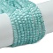 Cat Eye Beads Strands, Round, Turquoise, 2mm, Hole: 0.5mm, about 192pcs/strand, 15.75''(40cm)