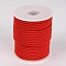 Round Polyester Cords, Red, 3mm, about 21.87 yards(20m)/roll