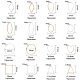 Brass Linking Rings&nbsp;KK-PH0001-17-2