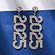 Brass Rhinestone Stud Earrings&nbsp;EJEW-Q012-01G-4