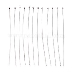 304 Stainless Steel Head Pins, Stainless Steel Color, 70mm, Head: 2mm, 100pcs/set