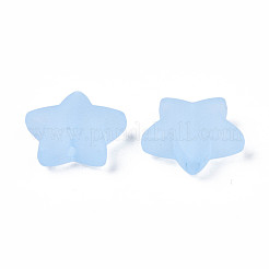 Transparent Frosted Acrylic  Beads&nbsp;FACR-N002-01A