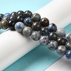 Natural Dumortierite Quartz Beads Strands&nbsp;G-H298-A06-04