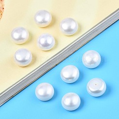 Half Drilled Natural Cultured Freshwater Pearl Beads&nbsp;PEAR-R008-01
