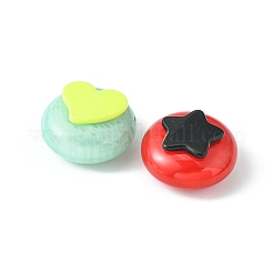Two Tone Opaque Acrylic Cabochons&nbsp;SACR-X0015-21