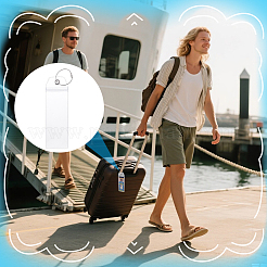 Transparent PVC Luggage Tags&nbsp;DIY-WH0899-503