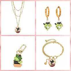 15Pcs 3 Styles Alloy Enamel Pendants&nbsp;ENAM-CJ0004-18