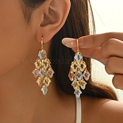 Brass Hollow Hoop Earrings&nbsp;XQ6023-1