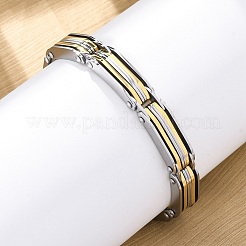 304 Stainless Steel Link Chain Bracelets for Women Men&nbsp;BJEW-R018-09GP