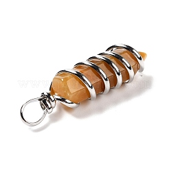 Natural Yellow Aventurine Big Pointed Pendants&nbsp;G-I322-05P-07