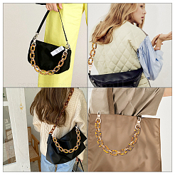 Acrylic Curb Chain Bag Strap&nbsp;FIND-WH0077-21