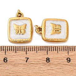 304 Stainless Steel Enamel Pendants&nbsp;STAS-U061-37G-A01