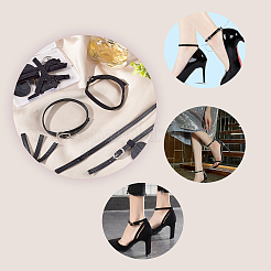 AHADEMAKER 4 Sets 2 Style PU Leather Cloth High-heeled Shoelaces Kit&nbsp;AJEW-GA0004-24