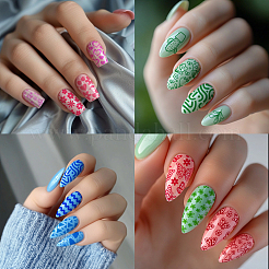 Stainless Steel DIY Nail Art Templates&nbsp;MRMJ-WH0092-060