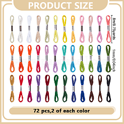 72 Bundles Polycotton Embroidery Floss&nbsp;OCOR-GO0001-31