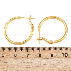 Brass Hoop Earrings&nbsp;EJEW-C171-02G