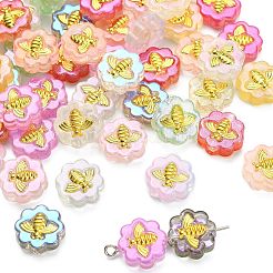 60Pcs 12 Colors Transparent Spray Painted Glass Beads&nbsp;GLAA-CJ0001-85
