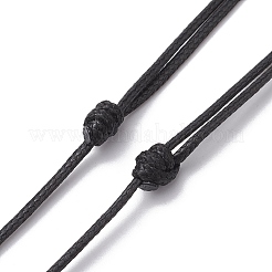 Adjustable Waxed Cord Pendant Necklace Makings&nbsp;NJEW-JN04668