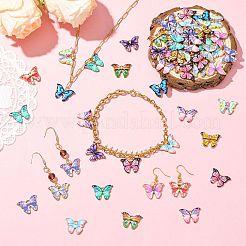 90Pcs 14 Styles Alloy Enamel Pendants&nbsp;ENAM-SZ0004-62