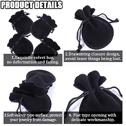 20Pcs Gourd Velvet Drawstring Bags&nbsp;TP-BBC0001-07A-04