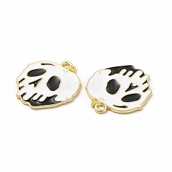 Rack Plating Alloy Enamel Pendants&nbsp;FIND-G054-20LG-01
