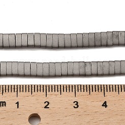 Electroplated Frosted Non-magnetic Synthetic Hematite Beads Strands&nbsp;G-G089-A01-09