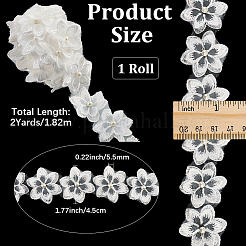 2 Yards Flower Polyester Lace Trim&nbsp;OCOR-CY0002-69C