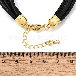 Microfiber Leather Multi-strand Cord Bracelets Makings&nbsp;FB-CBA983F-01G-12