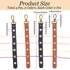 4Pcs 2 Colors Alloy Leather Threader&nbsp;AJEW-CL0001-16