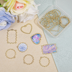 24PCS 3Style Golden Plated Alloy Pendants&nbsp;PALLOY-CA0002-49