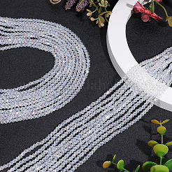 20 Strands Transparent Glass Beads Strands&nbsp;EGLA-PA0001-47D