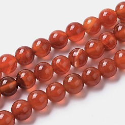 Natural Agate Beads Strands&nbsp;G-I261-B01-8mm
