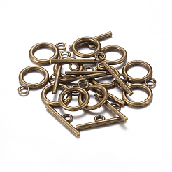 Tibetan Style Alloy Toggle Clasps&nbsp;LS-MLF0273Y