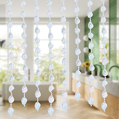 Acrylic Beads Chains&nbsp;CHAC-WH0001-06