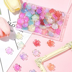 120Pcs 8 Colors Acrylic Bead Caps&nbsp;OACR-FS0001-83